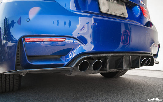 F8X "K Style" Carbon Fiber rear diffuser- 1 Piece - WITH LED