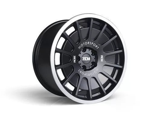 3SDM 0.66 Wheel 18x9.5 5x112 40mm Matte Black / Machined Lip Wheel