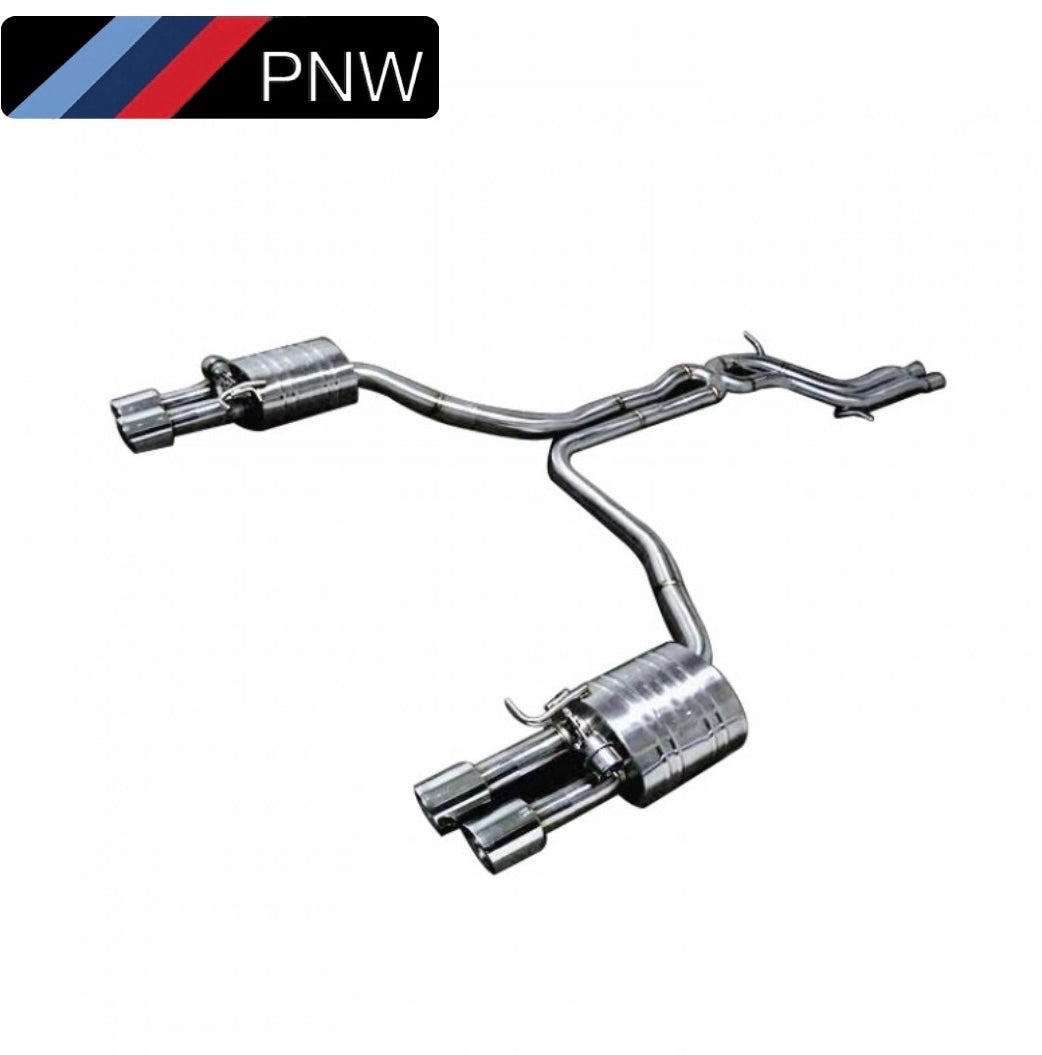 B8 Audi S4 / S5Catback exhaust - Stainless Steel - With Valves 4.2 / 3.0T