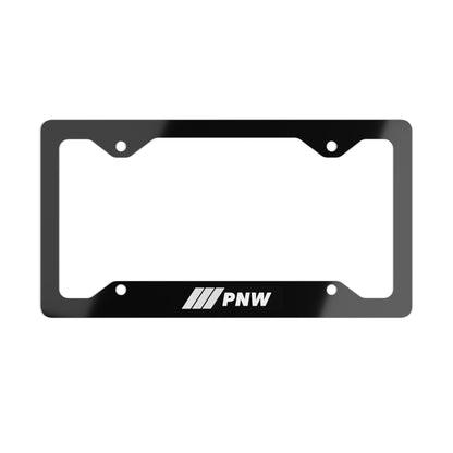 ///PNW License Plate Frame - Black / White