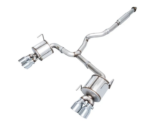 AWE Touring Edition Exhaust for VA STI / GV WRX / GV STI Sedan - Chrome Silver Quad Tips (102mm) Subaru WRX|WRX STI 2012-2021