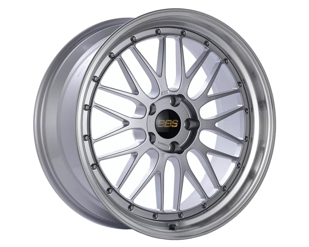 BBS LM Wheel 17x8 5x120 40mm Diamond Silver | Diamond Cut Rim