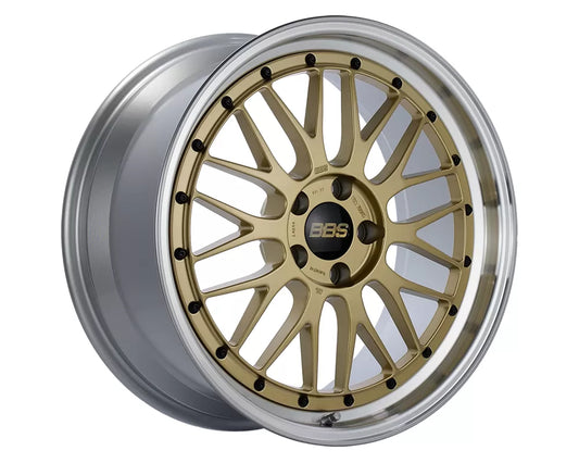 BBS LM Wheel 17x8 5x120 40mm Gold | Diamond Cut Rim