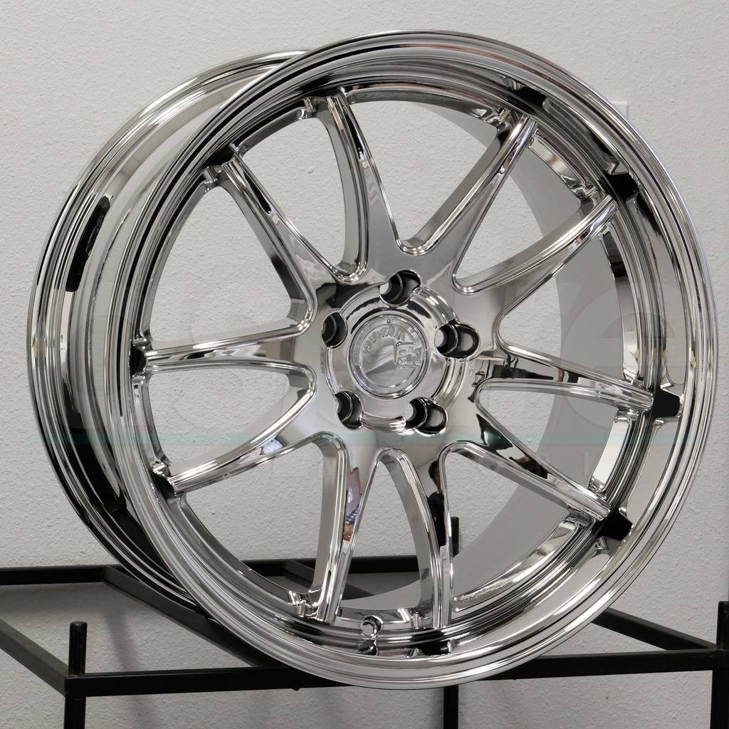 AodHan Wheels DS02 - 350Z SPEC - VACCUM CHROME- 18x10.5 + 22 / 18x9.5 +22