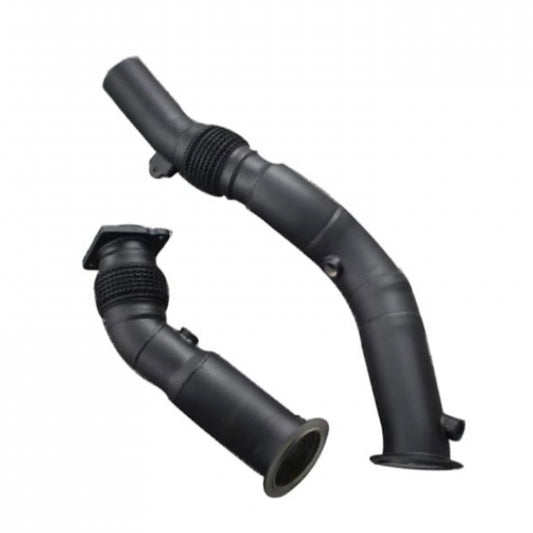 F8X Downpipes - Catless - Coated