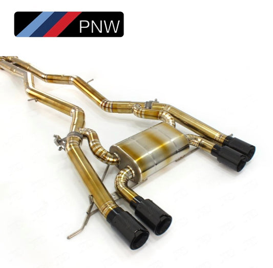 G8X Titanium Catback Exhaust - G80 M3 / G82 M4 - CARBON Tips