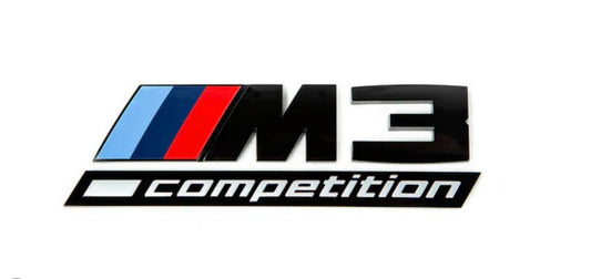 Black M3 Competition Rear Emblem