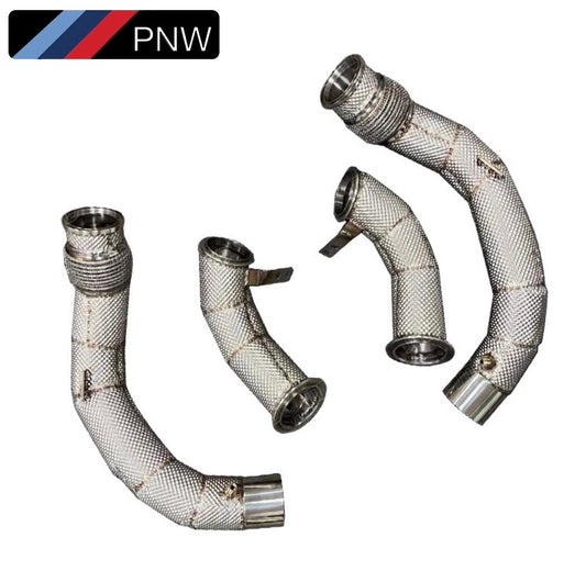 F90 M5 Catless Downpipes - 4.4L S63