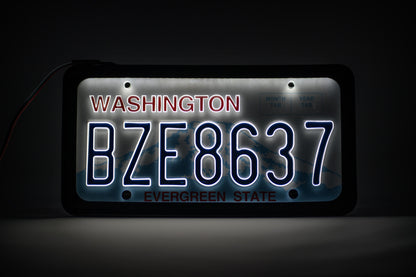 (Car) Kit 2P L.E.D license plate cover [Front & Rear Cover]