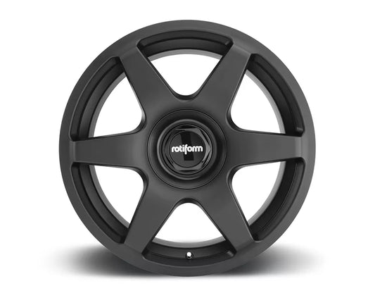 Rotiform SIX Matte Black Cast Monoblock Wheel 19x8.5 5x100 | 5x112 35mm