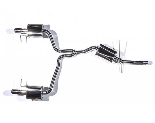 CTS Turbo Stainless Steel Catback Dual Exhaust Audi A4 2.0T B8 09-14