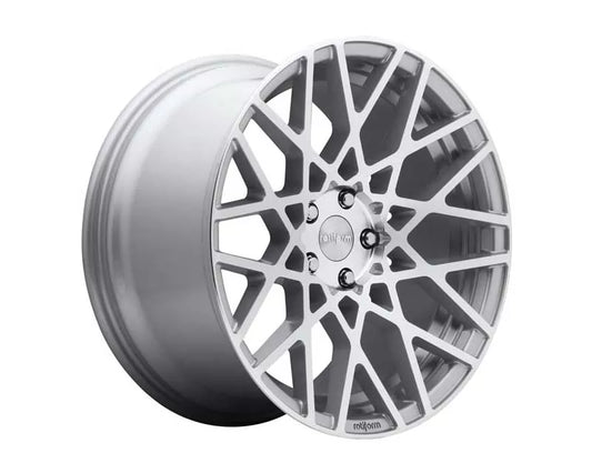 Rotiform R110 BLQ Wheel 19x8.5 5x112 35mm Gloss Silver Machined