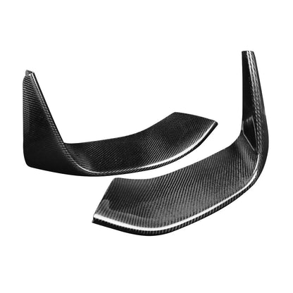 F8X Carbon Fiber Front Bumper Splitters - Lower Fangs