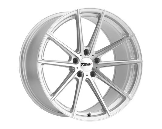 TSW Bathurst Wheel 20x9 5x112 35mm Silver w/ Mirror Cut Face