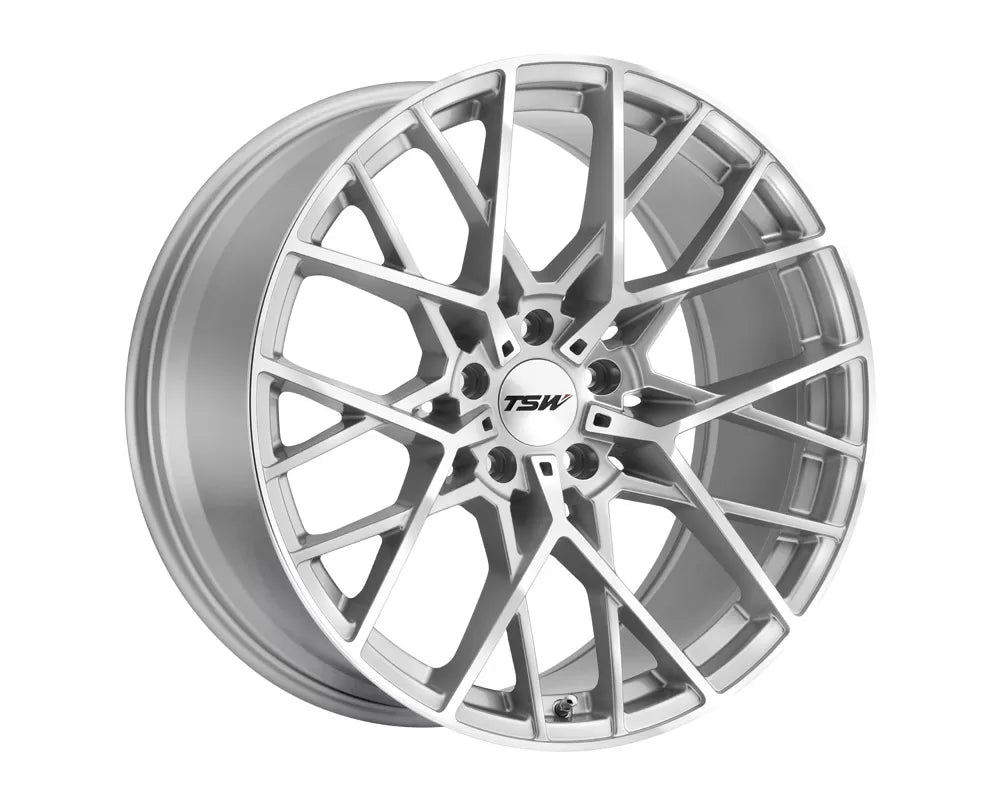 TSW Sebring Wheel 20x10 5x112 25mm Silver w/ Mirror Cut Face